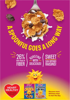 Kellogg's Raisin Bran Original High Fiber Breakfast Cereal - 16.1 Oz - Image 7