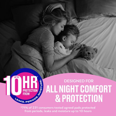 Carefree Pads Ultra Thin Overnight With Wings - 40 Count - Image 2