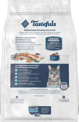 Blue Buffalo Tastefuls Natural Dry Food for Adult Cats Chicken & Brown Rice Recipe - 3 Lb - Image 5