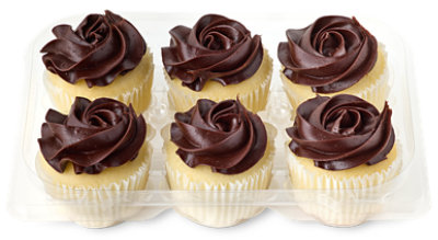 Golden Fudge Cupcakes 6 Count - Each - Image 1