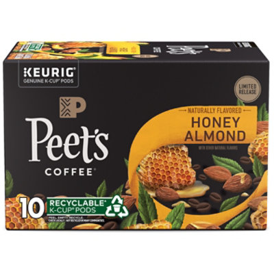 Peet s Coffee Honey Almond Light Roast K cup Coffee Pods Carton 10 Count andronicos