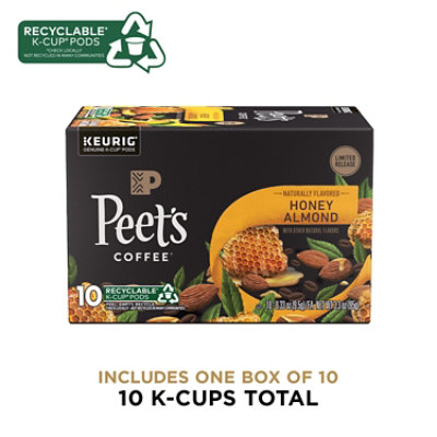 Peet's Coffee, Honey Almond Light Roast K-cup Coffee Pods Carton - 10 Count - Image 4