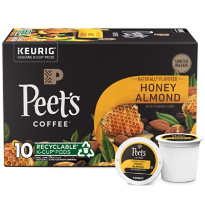 Peet's Coffee, Honey Almond Light Roast K-cup Coffee Pods Carton - 10 Count - Image 2