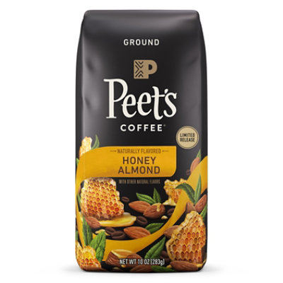 Peet's Coffee, Honey Almond Light Roast Ground Coffee Bag - 10 Oz - Image 1