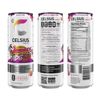 Celsius Galaxy Vibe - 12 Fl. Oz. - Image 2