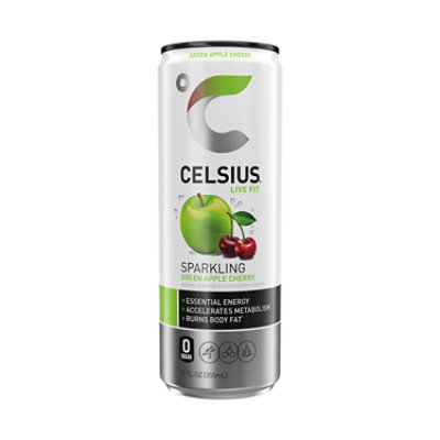 Celsius Green Apple Cherry - 12 Fl. Oz. - Image 1