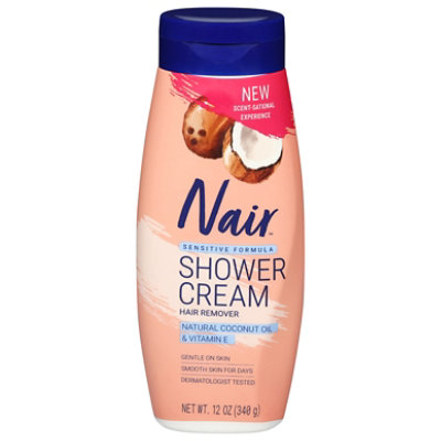 Nair Sensitive Shower Power Cream Coconut Oil - 12 Oz - Image 1