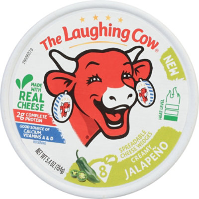The Laughing Cow Creamy Jalapeno Spreadable Cheese Wedges - 5.4 Oz - Image 1