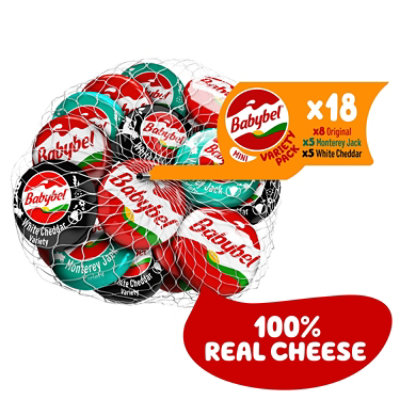 Babybel Mini Variety Snack Cheese Net 18 Count