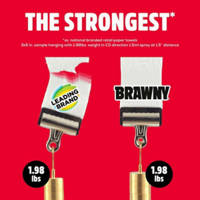 Brawny Tear-a-square Paper Towels Double Rolls - 8 Rolls - Image 3