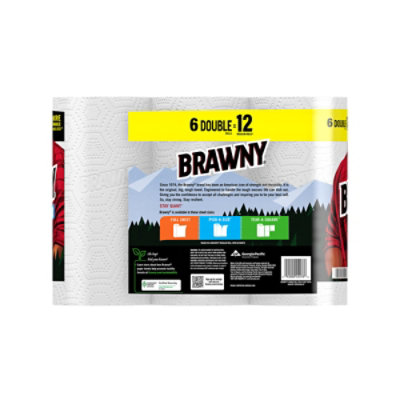 Brawny Pick-a-size Paper Towels Double Rolls - 6 Rolls - Image 4