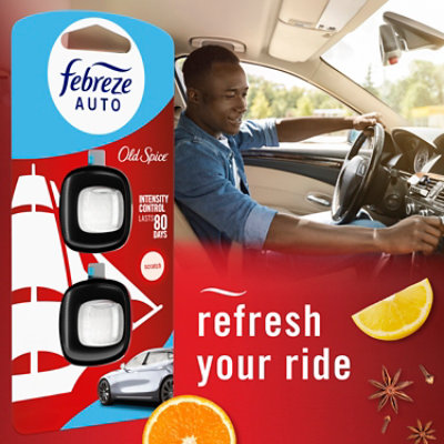 Febreze Auto Air Freshener Old Spice - 0.07 Fl. Oz. - Image 3