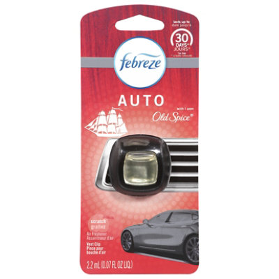 Febreze Auto Air Freshener Old Spice - 0.07 Fl. Oz. - Image 1