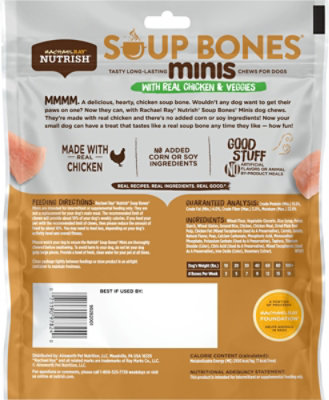 Rachael Ray Nutrish Soup Bones Minis Chicken And Veggie Flavor Dog Treat - 6.3 Oz - Image 5