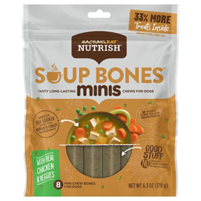 Rachael Ray Nutrish Soup Bones Minis Chicken And Veggie Flavor Dog Treat - 6.3 Oz - Image 2