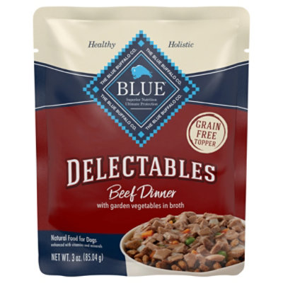 Blue Buffalo Delectables Natural Wet Dog Food Beef Pch - 3 Oz - Image 3