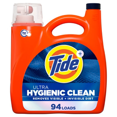 Tide He Heavy Duty Liquid Detergent Hygienic Clean Original - 132 Fl ...