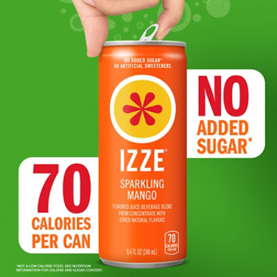 Izze Sparkling Juice Mango 6 Pack - 8.4 Fl. Oz. - Image 4