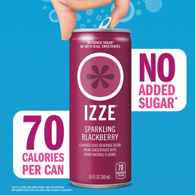 Izze Sparkling Juice Blackberry 6 Pack - 8.4 Fl. Oz. - Image 4