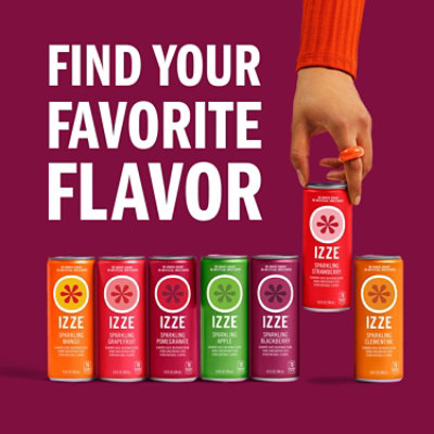 Izze Sparkling Juice Blackberry 6 Pack - 8.4 Fl. Oz. - Image 6