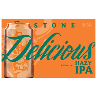 Stone Delicious Hazy Ipa 6 Pack In Cans - 12 Fl. Oz. - Image 3