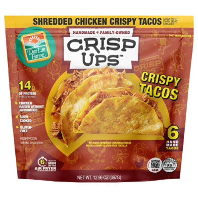 Don Lee Farms Shredded Chicken Crispy Tacos - 12.96 Oz - Image 3