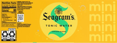 Seagrams Tonic Water 10 Count - 7.5 Fl. Oz. - Image 6