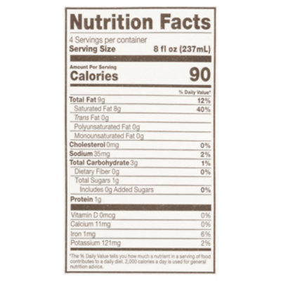 New Barn Organic Unsweetened Coconut Milk - 32 Fl. Oz. - Image 4