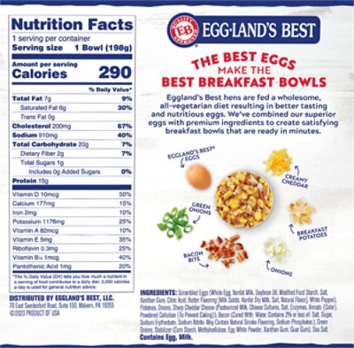 Egg Lands Best Bowl Potato Loaded Scramble Breakfast - 7 Oz - Image 6