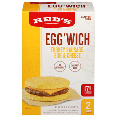 Reds Eggwich Turkey Sausage Egg Cheese - 7.8 Oz - Image 2