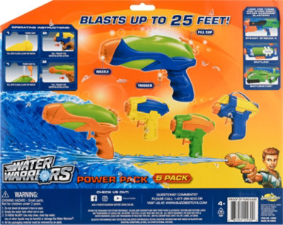 Buzz Bee Toys Power Pack Squirt Guns - 5 Count - Image 4