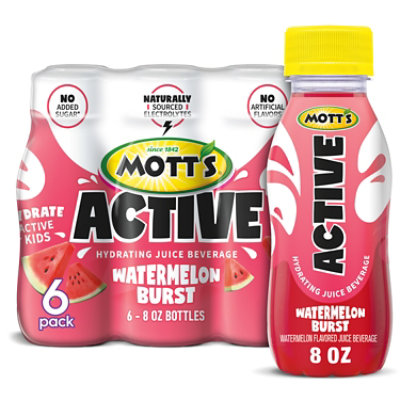 Motts Active Watermelon Juice - 6-8 Oz - Image 1