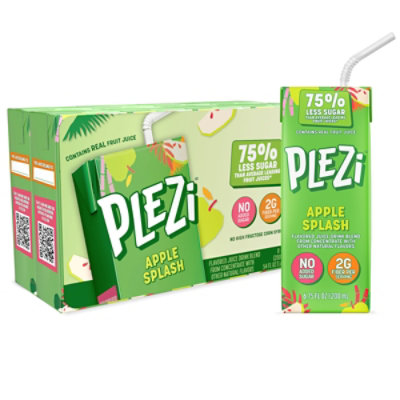 Plezi Kids Hydration Apple Splash Flavored Drink - 8 - 6.75 Oz - Image 1