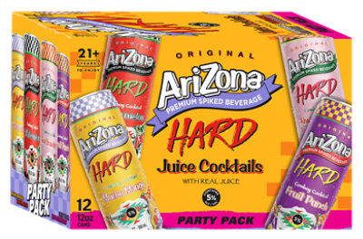 Arizona Hard Juice Variety In Cans - 12-12 Fl. Oz. - Image 1