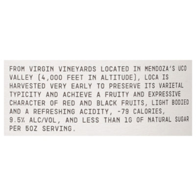 Loca Malbec Wine - 750 Ml - Image 3