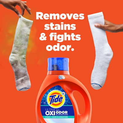 Tide He Plus Ultra Oxi With Odor Eliminators Liquid Detergent - 84 Fl. Oz. - Image 4