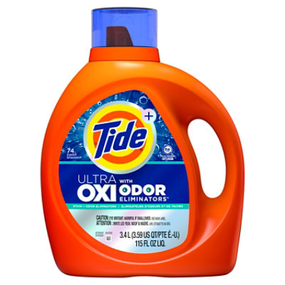 Tide He Plus Ultra Oxi With Odor Eliminators Liquid Detergent - 84 Fl. Oz. - Image 1