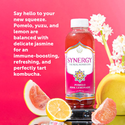 Synergy The Real Kombucha Pomelo Pink Lemonade - 16 Fl. Oz. - Image 3