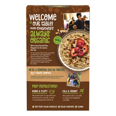 Natures Path Oatmeal Chocolate Chip Organic Gluten Free - 11.3 Oz - Image 2