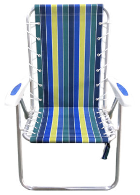 Signature SELECT Reclining Beach Chair Stripe - Each - Image 1