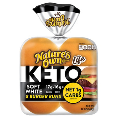 Natures Own Keto Life Burger Buns - 8-16 Oz - Image 4