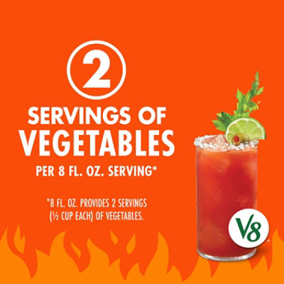 V8 100% Vegetable Juice Bloody Mary Spicy Mix - 6-8 Fl. Oz. - Image 2