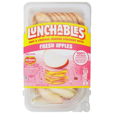 Lunchables Ham & Cheddar W/ Fresh Apple Slices - 4.95 Oz - Image 3