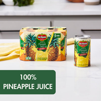 Del Monte 100 Percent Pineapple Juice Can - 6-6 Fl. Oz. - Image 2