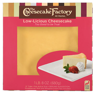 Cheesecake Factory Low-licious Cheesecake 6 Inch - 24 Oz. - Image 1