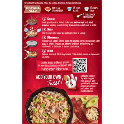 Hamburger Helper Pasta Ranch & Bacon Box - 5.9 Oz. - Image 2