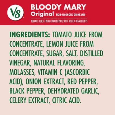 V8 100% Vegetable Juice Bloody Mary Mix - 6-8 Fl. Oz. - Image 5