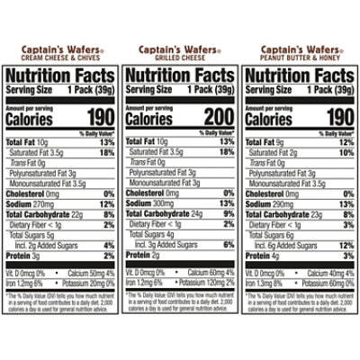 Lance Captain's Wafers Sandwich Crackers Variety Multipack - 10-1.37 Oz - Image 4