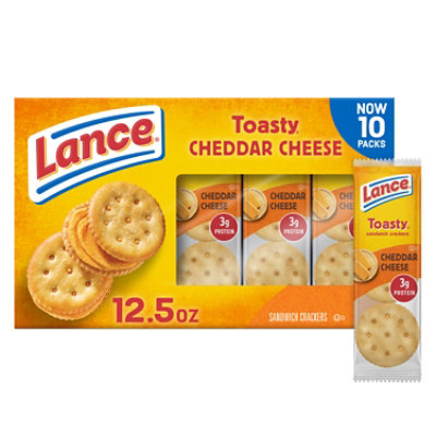 Lance Toasty Cheddar Sandwich Crackers Multipack - 10-1.25 Oz - Image 1