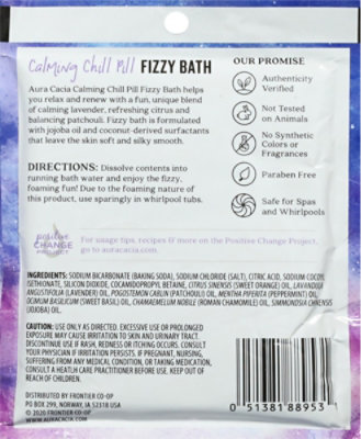 Aura Cacia Fizzy Bath Calming Chill Pill - 2.5 Oz. - Image 5